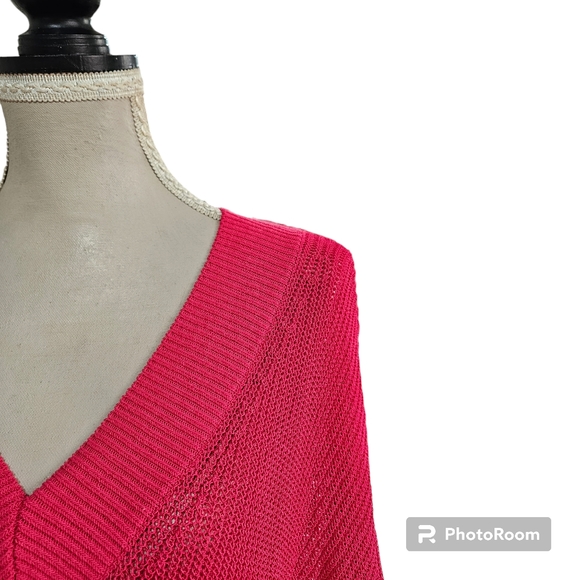 Country Road | V Neck & Back Sweater - Pink - Picture 3 of 12